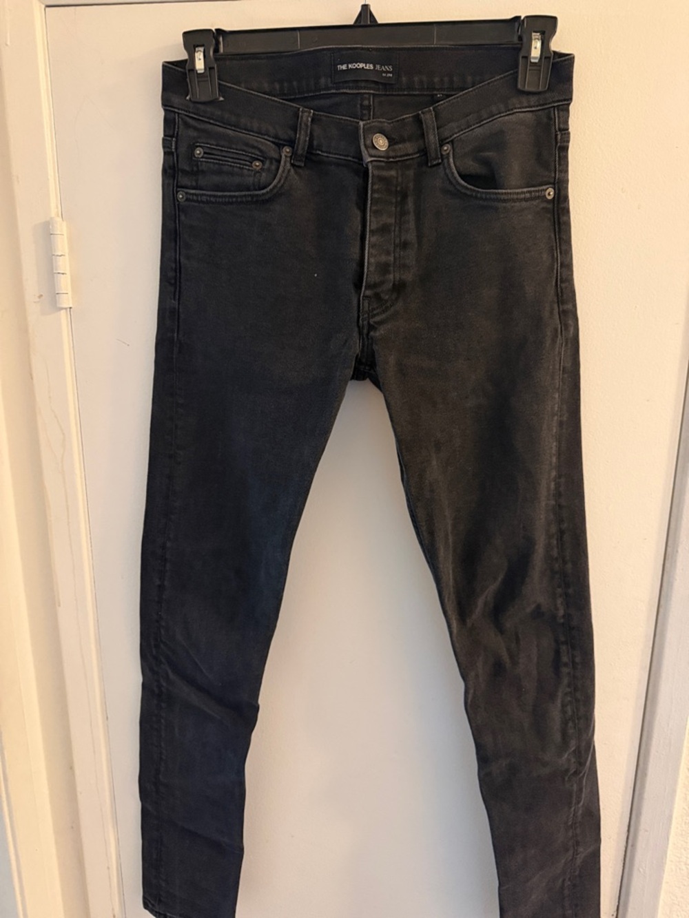 The Kooples Washed Black Skinny Men's Jeans